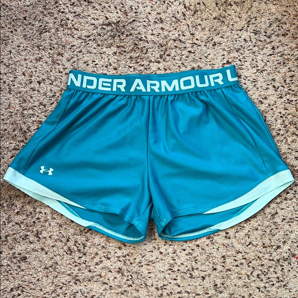 Under Armour Blue Athletic Shorts Lightweight Performance